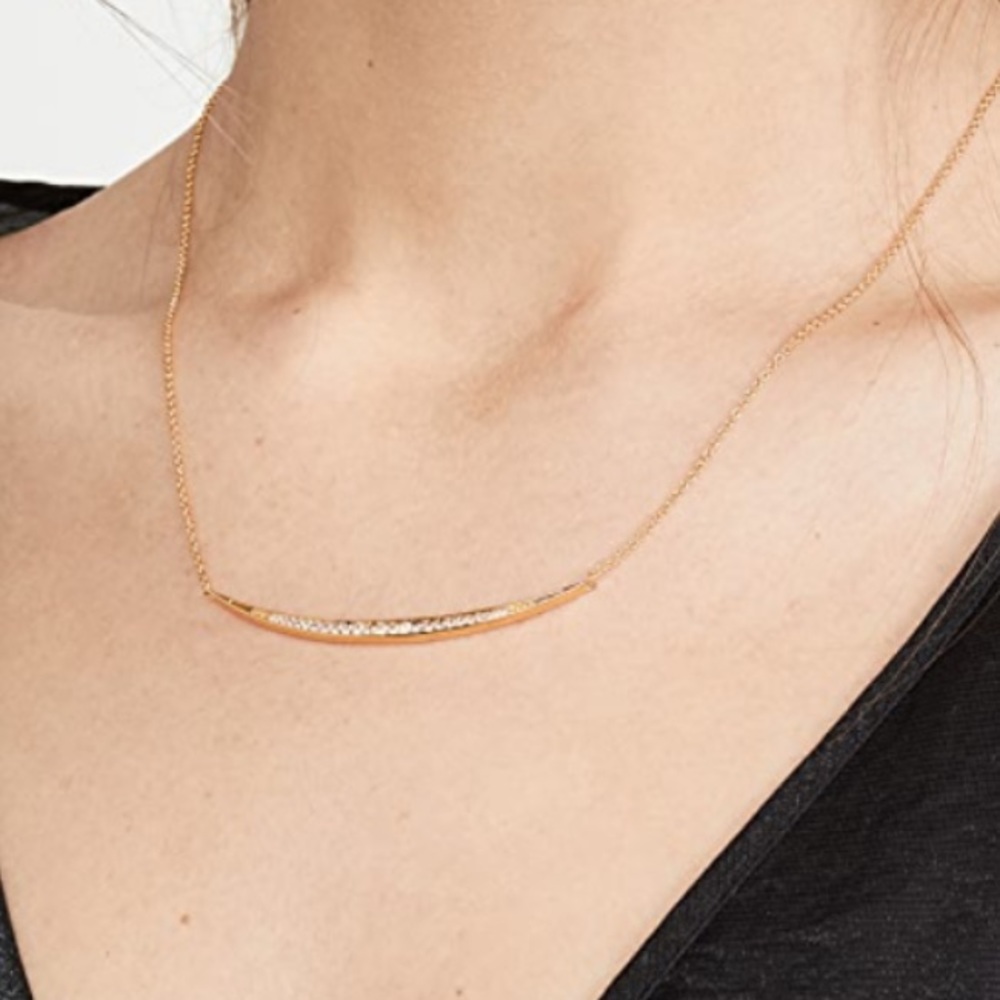 Gorjana crescent bar necklace